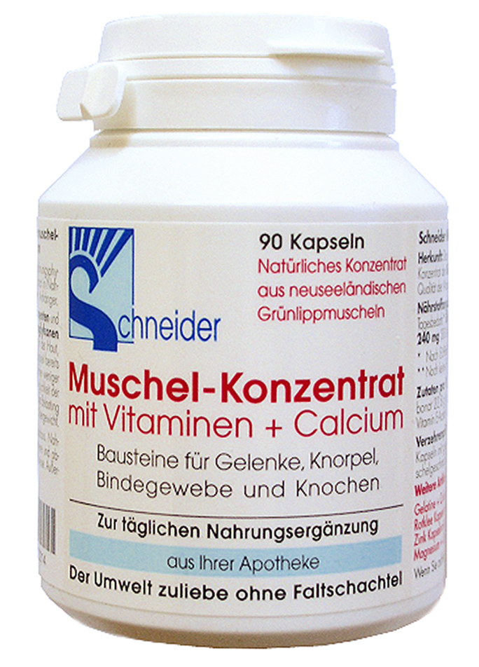 Schneider Muschel-Konzentrat Kapseln mit Vitaminen und Calzium